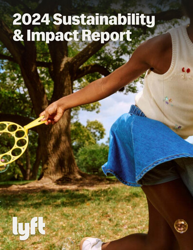 Thumbnail Lyft Sustainability Report 2024