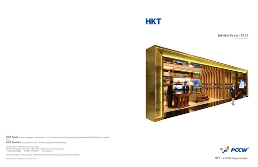 Miniature Hong Kong Telecom
 Rapport semestriel 2013-h1