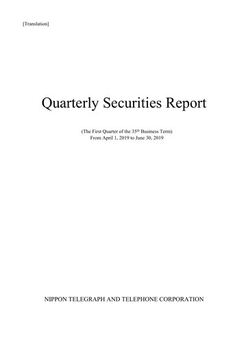 Thumbnail NTT (Nippon Telegraph & Telephone)

 Quarterly Report 2019-q1