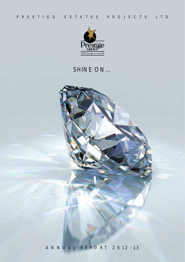 Thumbnail Prestige Group
 Annual Report 2012-2013