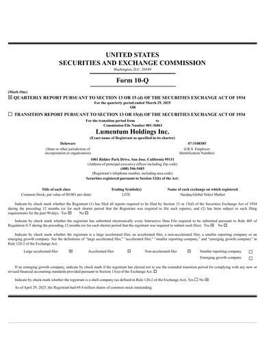 Thumbnail Lumentum Quarterly Report 2025-q3