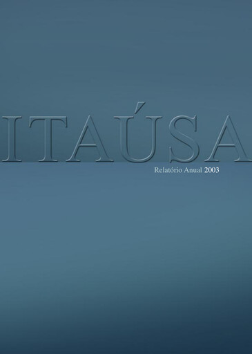 Thumbnail Itaúsa Annual Report 2003