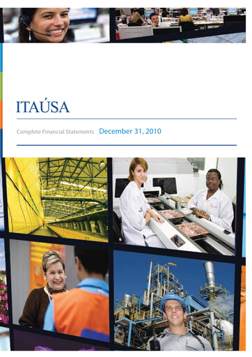 Miniature Itaúsa Bilan financier 2010