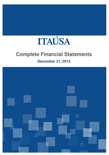 Miniature Itaúsa Bilan financier 2015