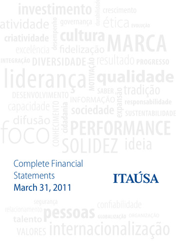 Thumbnail Itaúsa Quarterly Report 2011-q1