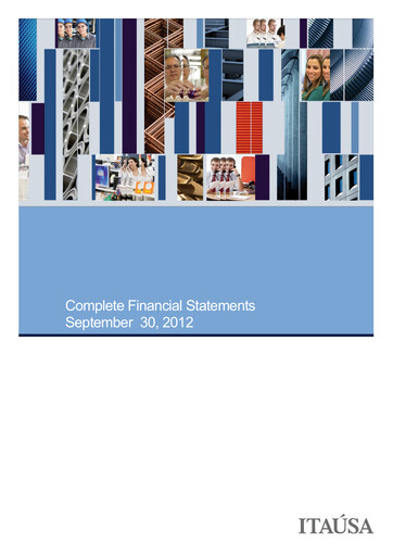 Thumbnail Itaúsa Quarterly Report 2012-q3