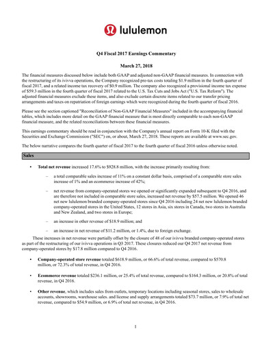 Thumbnail lululemon athletica Quarterly Report 2017-q4