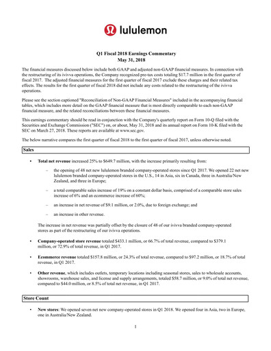 Thumbnail lululemon athletica Quarterly Report 2018-q1