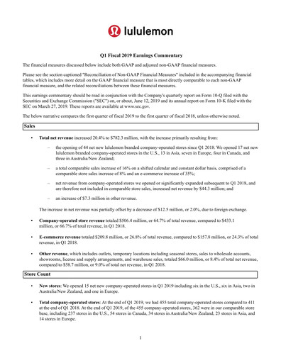 Thumbnail lululemon athletica Quarterly Report 2019-q1