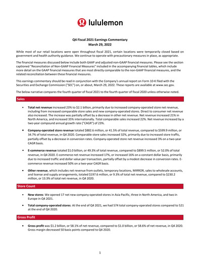 Thumbnail lululemon athletica Quarterly Report 2021-q4
