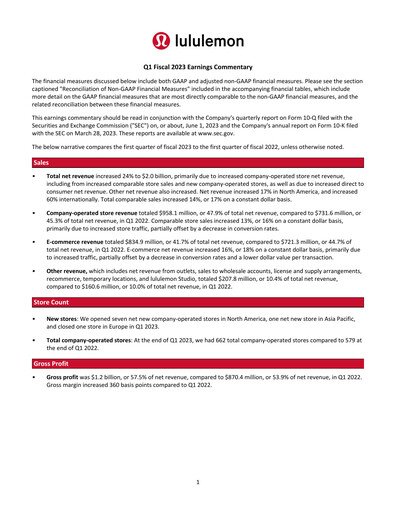 Thumbnail lululemon athletica Quarterly Report 2023-q1