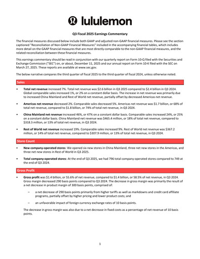 Thumbnail lululemon athletica Quarterly Report 2025-q3