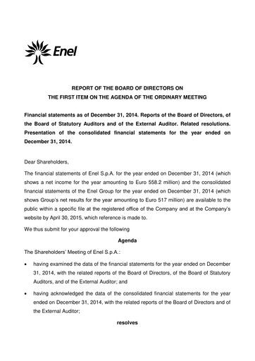 Miniature Enel Bilan financier 2014