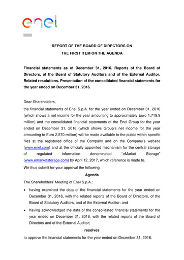 Miniature Enel Bilan financier 2016