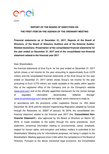 Miniature Enel Bilan financier 2017