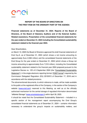 Miniature Enel Bilan financier 2024