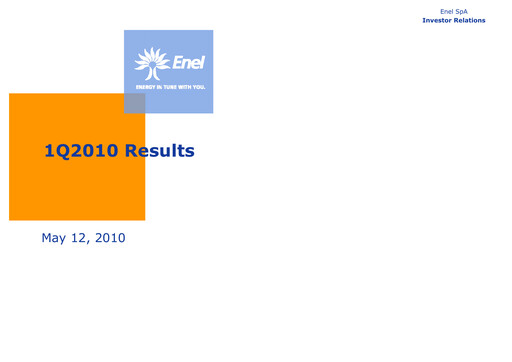 Thumbnail Enel Quarterly Report 2010-q1