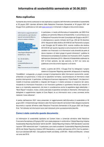 Thumbnail Enel Sustainability Report 2021-h1