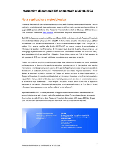 Thumbnail Enel Sustainability Report 2023-h1