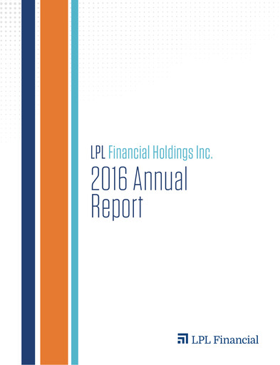 Thumbnail LPL Financial
 Annual Report 2016