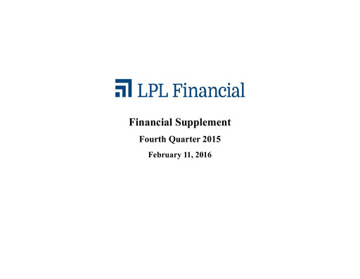 Thumbnail LPL Financial
 Quarterly Report 2015-q4
