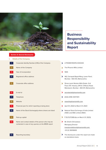 Thumbnail Phoenix Mills
 ESG Report 2022-2023