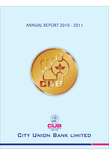 Thumbnail City Union Bank
 Annual Report 2010-2011