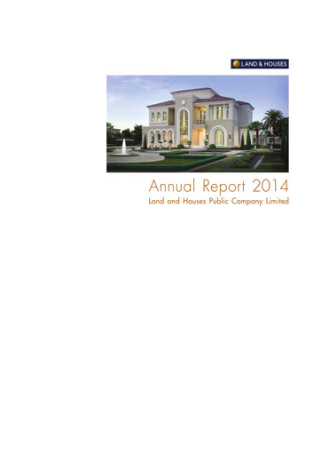 Thumbnail Land and Houses Annual Report 2014