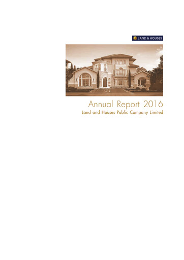 Thumbnail Land and Houses Annual Report 2016