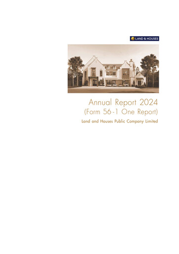 Thumbnail Land and Houses Annual Report 2024