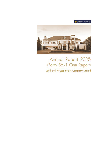 Thumbnail Land and Houses Annual Report 2025