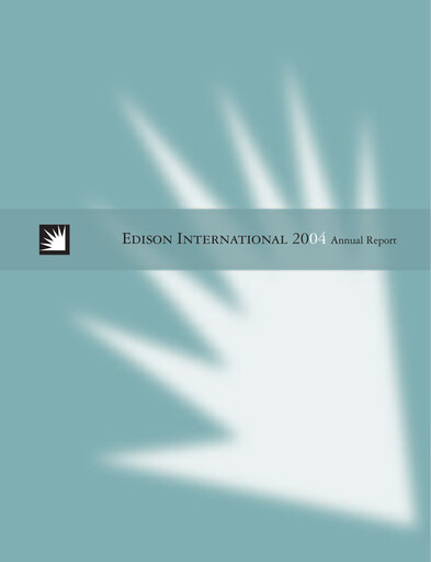 Thumbnail Edison International
 Annual Report 2004