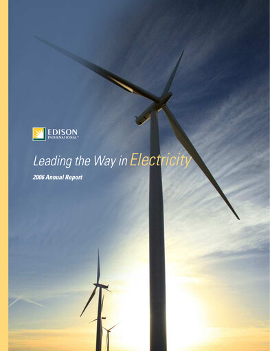 Thumbnail Edison International
 Annual Report 2006