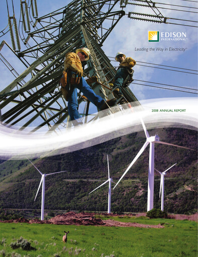 Thumbnail Edison International
 Annual Report 2008