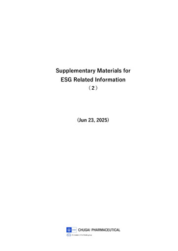 Thumbnail Chugai Pharmaceutical ESG Report 2024