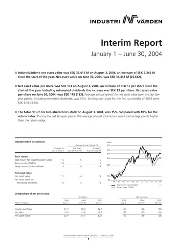 Thumbnail Industrivarden Half-year Report 2004-h1