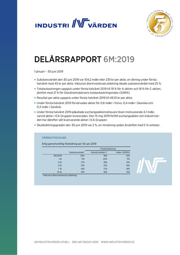 Thumbnail Industrivarden Half-year Report 2019-h1