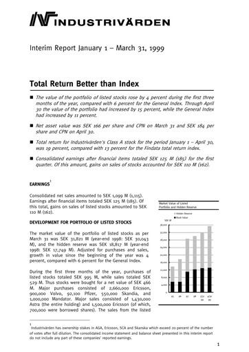 Thumbnail Industrivarden Quarterly Report 1999-q1