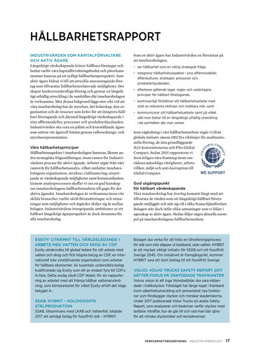 Thumbnail Industrivarden Sustainability Report 2017