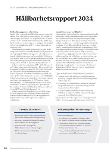 Thumbnail Industrivarden Sustainability Report 2024