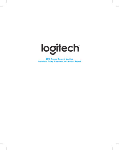 Thumbnail Logitech Annual Report 2018