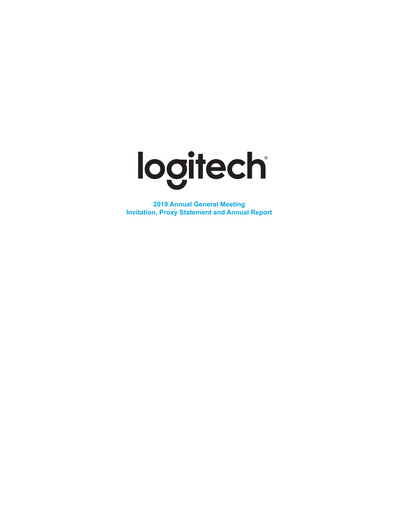 Thumbnail Logitech Annual Report 2019