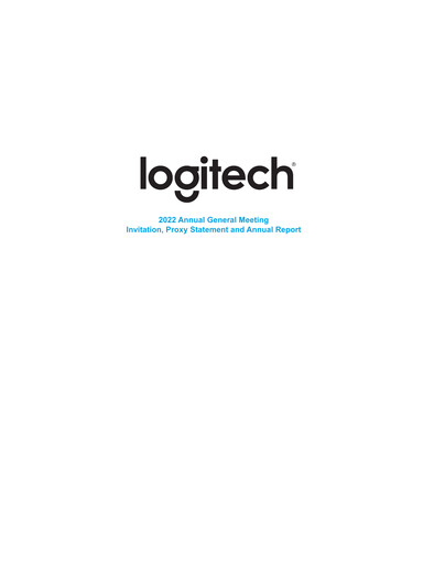 Thumbnail Logitech Annual Report 2022