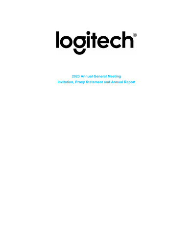 Thumbnail Logitech Annual Report 2023