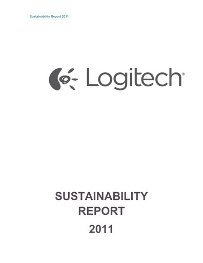 Thumbnail Logitech Sustainability Report 2011