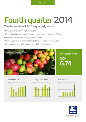 Thumbnail Yara International
 Quarterly Report 2014-q4