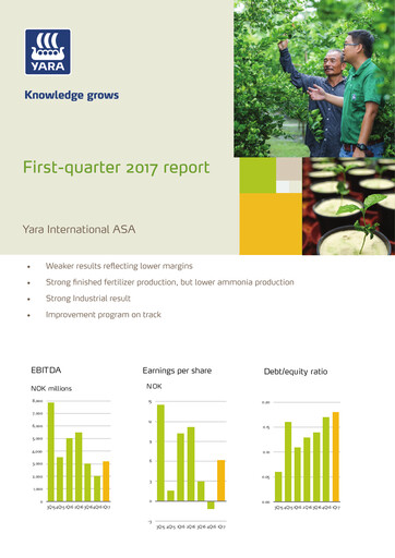 Thumbnail Yara International
 Quarterly Report 2017-q1