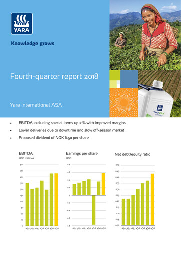 Thumbnail Yara International
 Quarterly Report 2018-q4