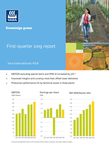 Thumbnail Yara International
 Quarterly Report 2019-q1