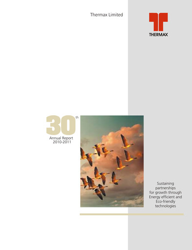 Thumbnail Thermax Annual Report 2010-2011